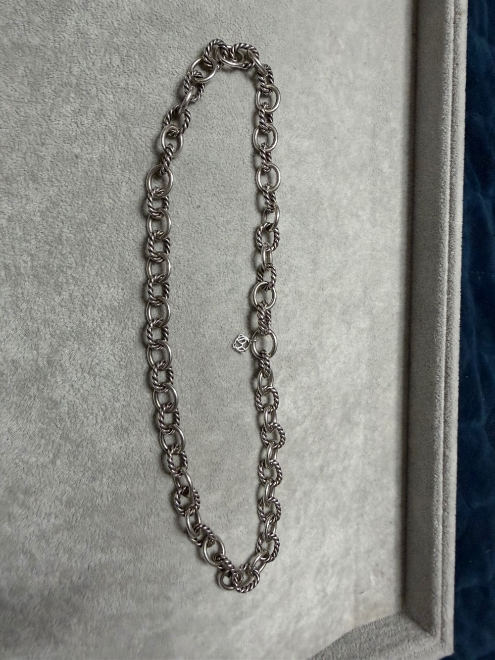 David Yurman Oval Cable link chain 18" Sterling Silver